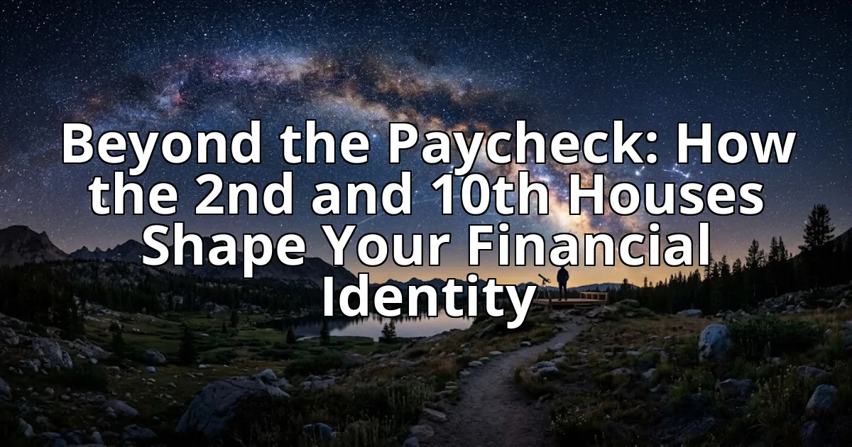 Beyond the Paycheck: How the 2nd and 10th Houses Shape Your Financial Identity cover image