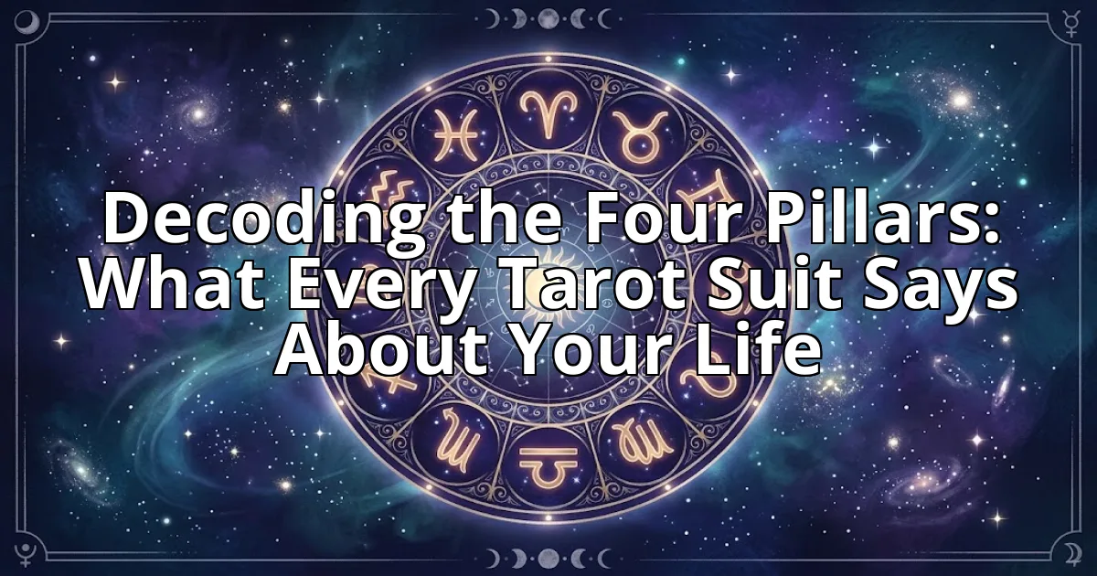 Decoding the Four Pillars: What Every Tarot Suit Says About Your Life cover image