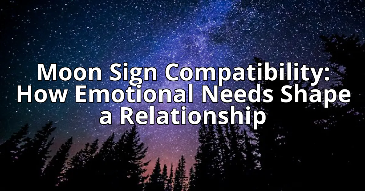 Moon Sign Compatibility: How Emotional Needs Shape a Relationship cover image