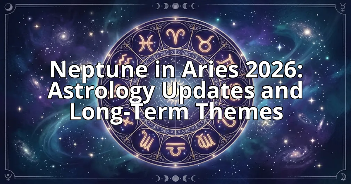 Neptune in Aries 2026: Astrology Updates and Long-Term Themes cover image