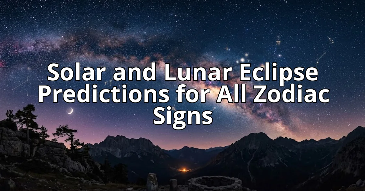 Solar and Lunar Eclipse Predictions for All Zodiac Signs cover image