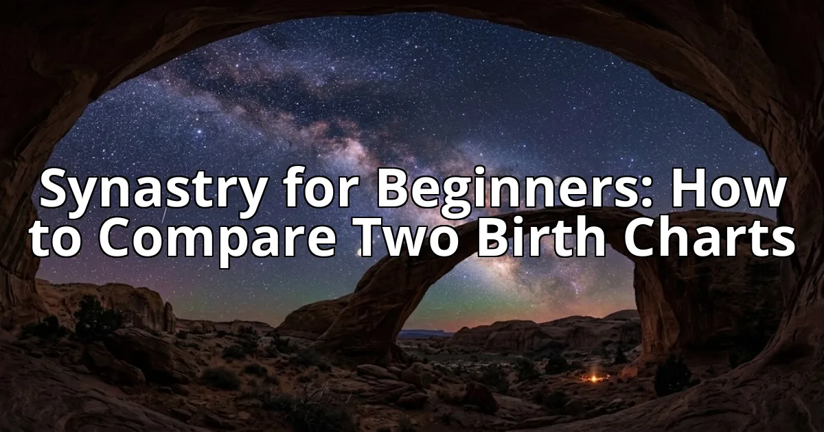 Synastry for Beginners: How to Compare Two Birth Charts cover image