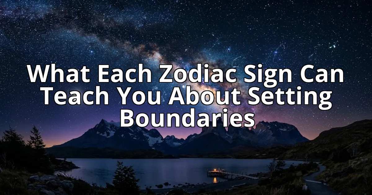 What Each Zodiac Sign Can Teach You About Setting Boundaries cover image