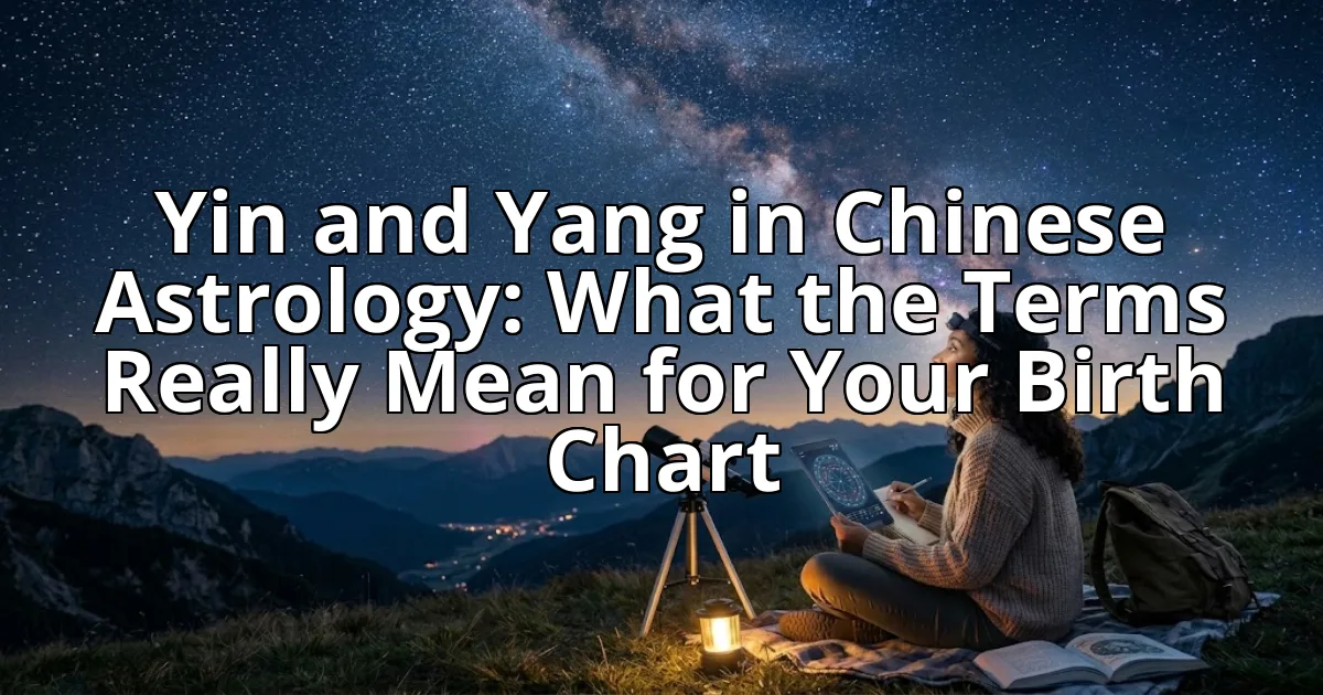 Yin and Yang in Chinese Astrology: What the Terms Really Mean for Your Birth Chart cover image